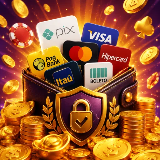 Selos dos métodos de pagamento aceitos na 777e: PIX, Visa, Mastercard e USDT